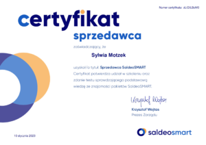 sylwia motzek - sprzedawca sladeosmart